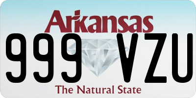 AR license plate 999VZU