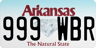 AR license plate 999WBR