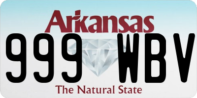AR license plate 999WBV