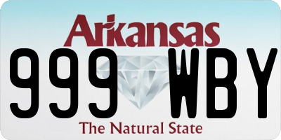 AR license plate 999WBY