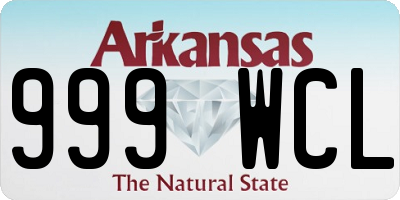 AR license plate 999WCL