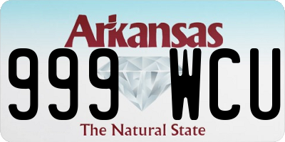 AR license plate 999WCU
