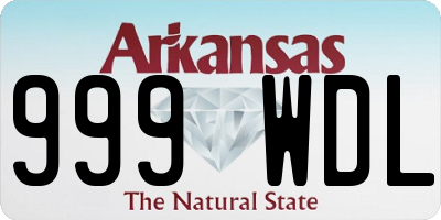 AR license plate 999WDL