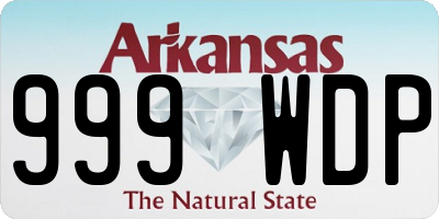 AR license plate 999WDP