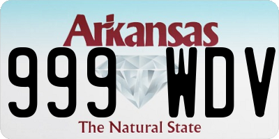 AR license plate 999WDV