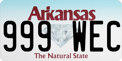 AR license plate 999WEC