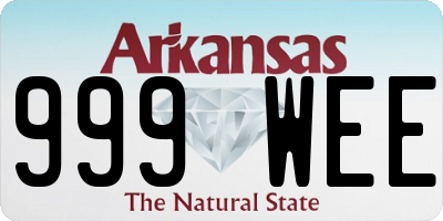 AR license plate 999WEE