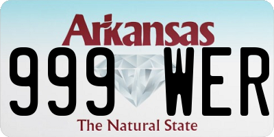 AR license plate 999WER