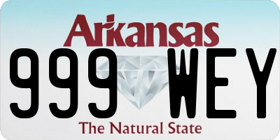 AR license plate 999WEY