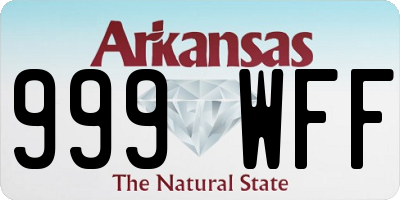AR license plate 999WFF