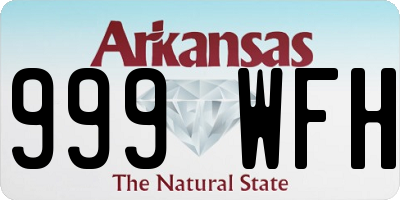 AR license plate 999WFH