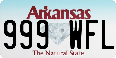AR license plate 999WFL