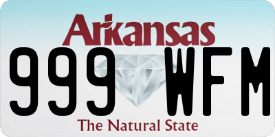 AR license plate 999WFM