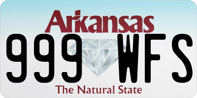 AR license plate 999WFS