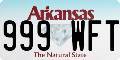 AR license plate 999WFT
