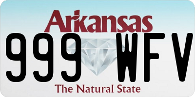 AR license plate 999WFV