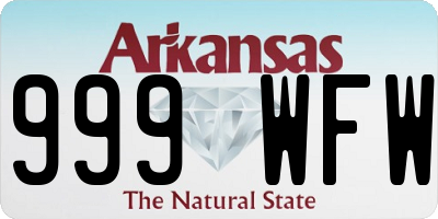 AR license plate 999WFW