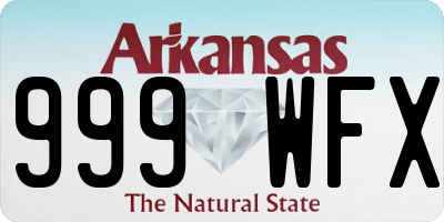 AR license plate 999WFX