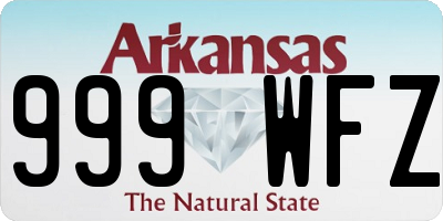 AR license plate 999WFZ