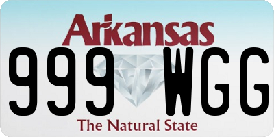 AR license plate 999WGG