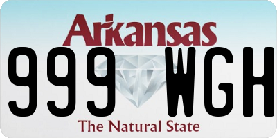 AR license plate 999WGH