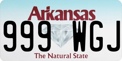 AR license plate 999WGJ