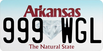 AR license plate 999WGL