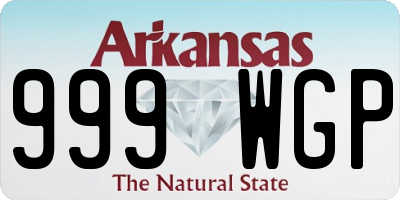 AR license plate 999WGP