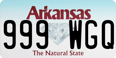 AR license plate 999WGQ