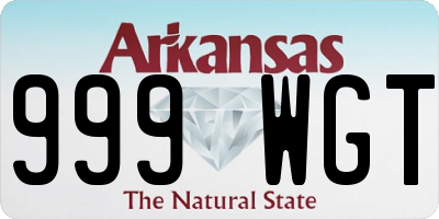 AR license plate 999WGT