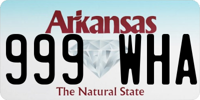 AR license plate 999WHA
