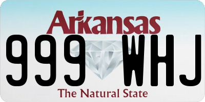 AR license plate 999WHJ