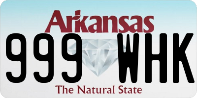 AR license plate 999WHK