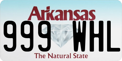 AR license plate 999WHL
