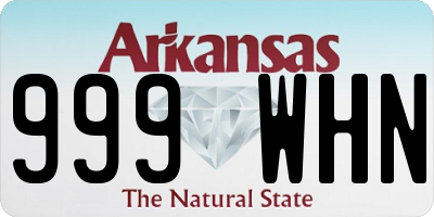 AR license plate 999WHN