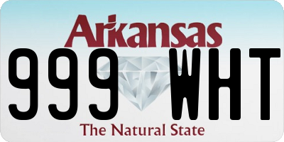 AR license plate 999WHT