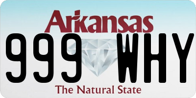 AR license plate 999WHY