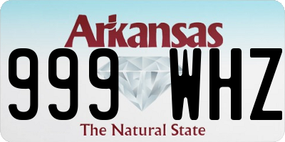 AR license plate 999WHZ