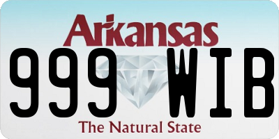 AR license plate 999WIB