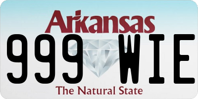 AR license plate 999WIE