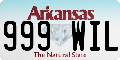 AR license plate 999WIL