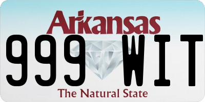 AR license plate 999WIT