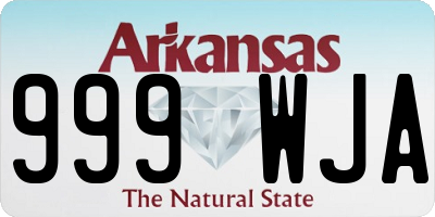 AR license plate 999WJA