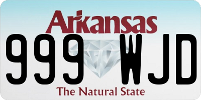 AR license plate 999WJD