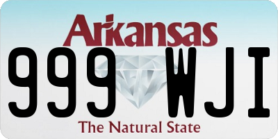 AR license plate 999WJI