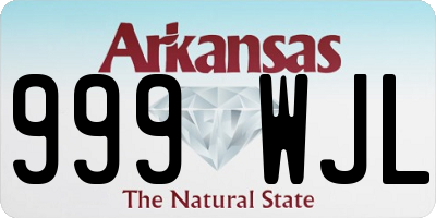 AR license plate 999WJL
