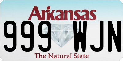 AR license plate 999WJN