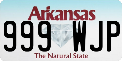 AR license plate 999WJP