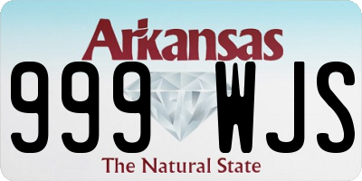 AR license plate 999WJS