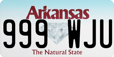 AR license plate 999WJU